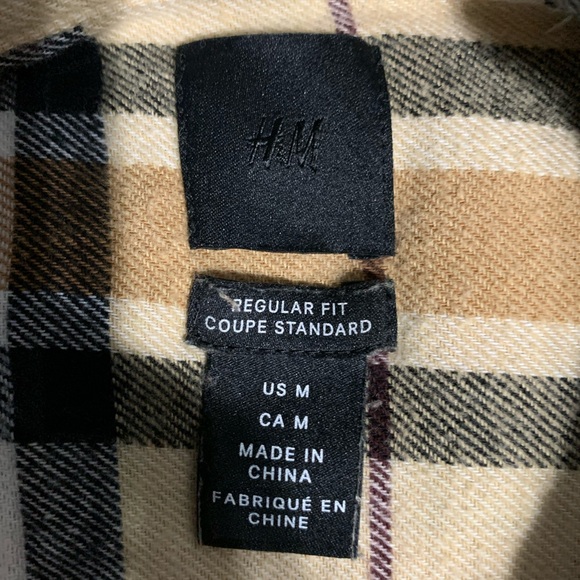 H&M Men’s Flannel/Size large - Picture 3 of 3